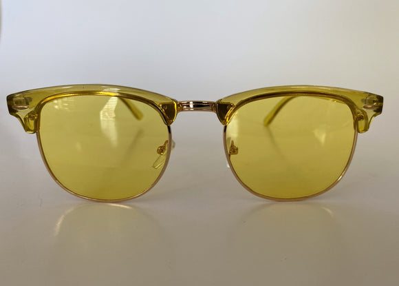Yellow Wire Rim Sunglasses