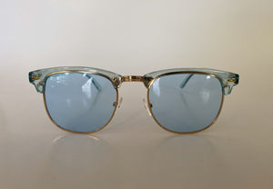 Blue Wire Rim Sunglasses