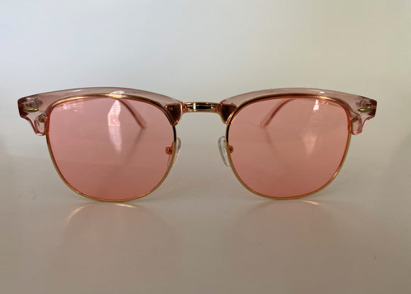 Pink Wire Rim Sunglasses