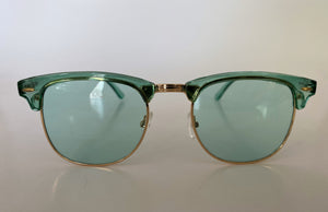 Green Wire Rim Sunglasses